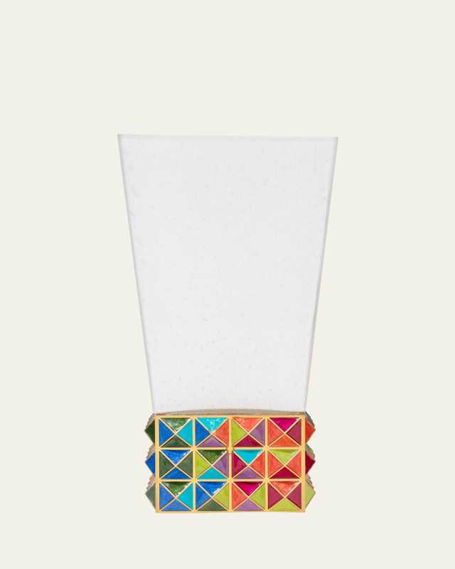 Rainbow Pyramid Vase